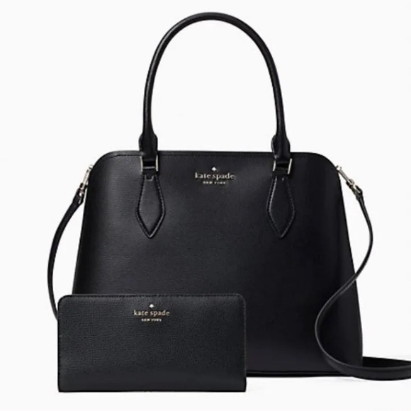 KATE SPADE DARCY LARGE SATCHEL & MATCHING WALLET - Picture 1 of 5